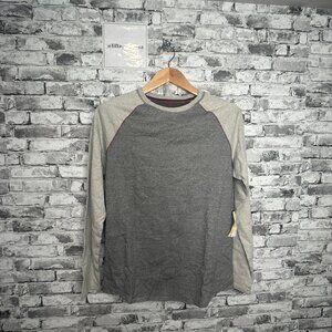 EUC True Grit Los Angeles CA Men's Dark Grey, Light Grey Long Sleeve Shirt
